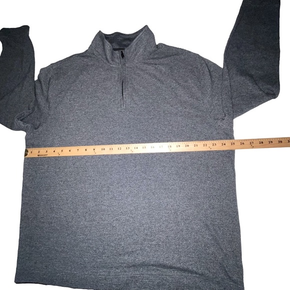 Van Heusen Flex 1/4 Zip Gray Pullover Sweater - Men’s XXL - Picture 2 of 11